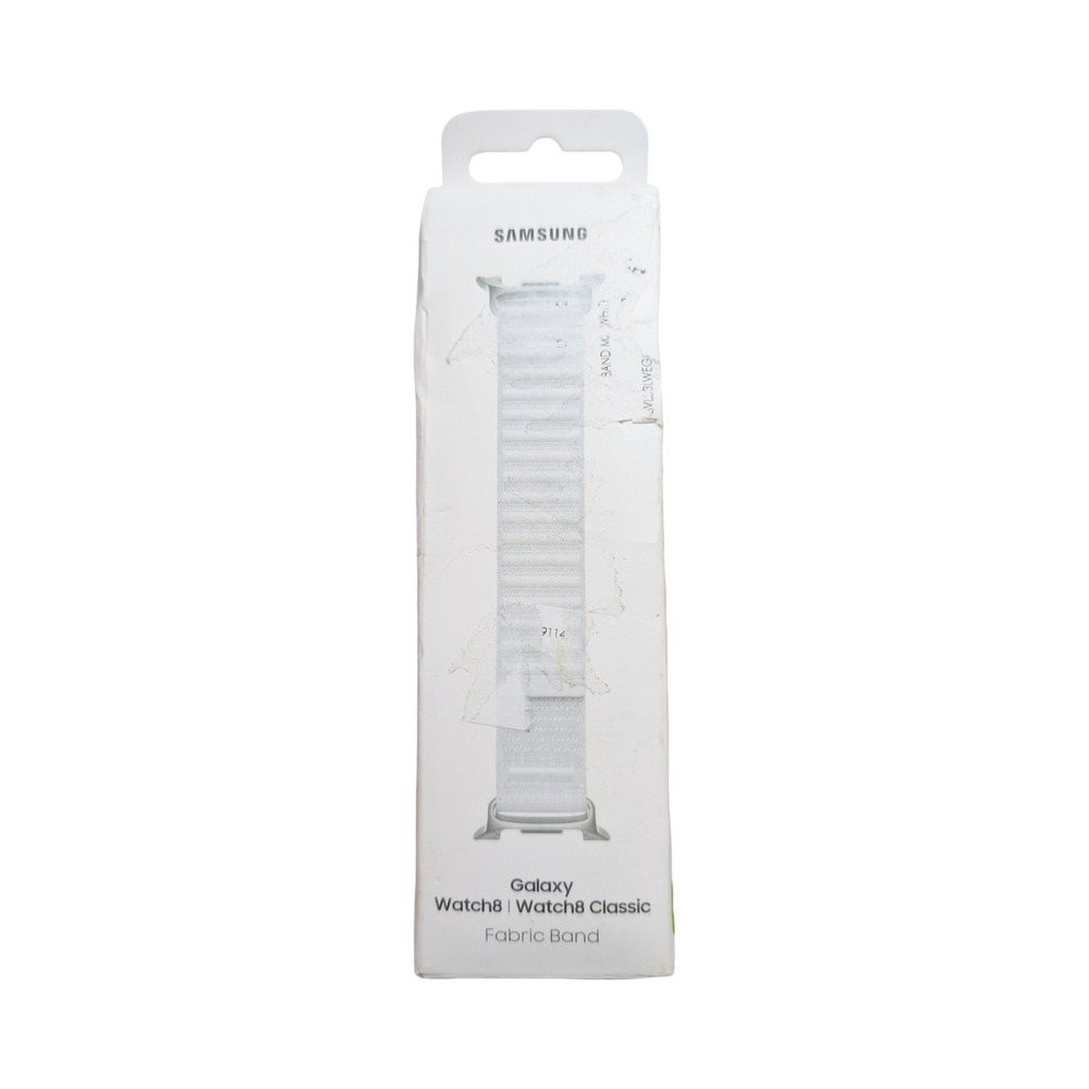 29-U Samsung Galaxy Fabric Band for Watch8 & Watch8 Classic S/M - White